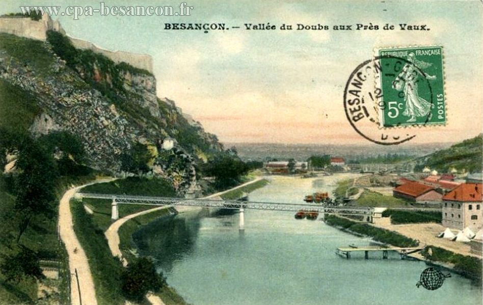 BESANÇON. - Vallée du Doubs aux près de Vaux.